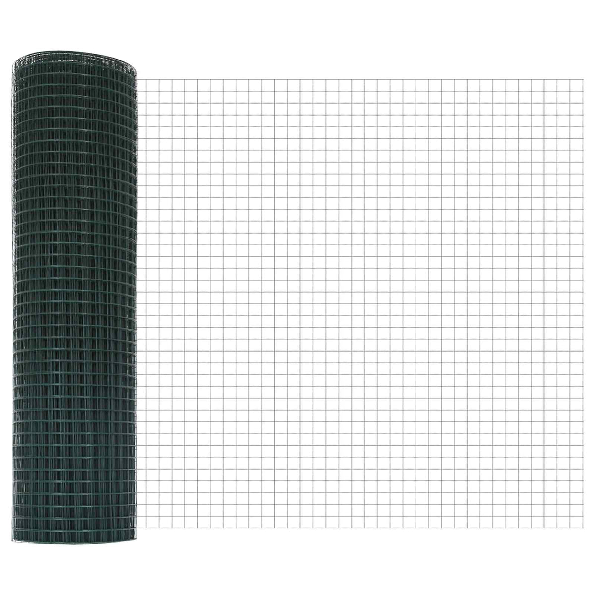 Vidaxl gelaste draadhek groen 0.8 x 25 m