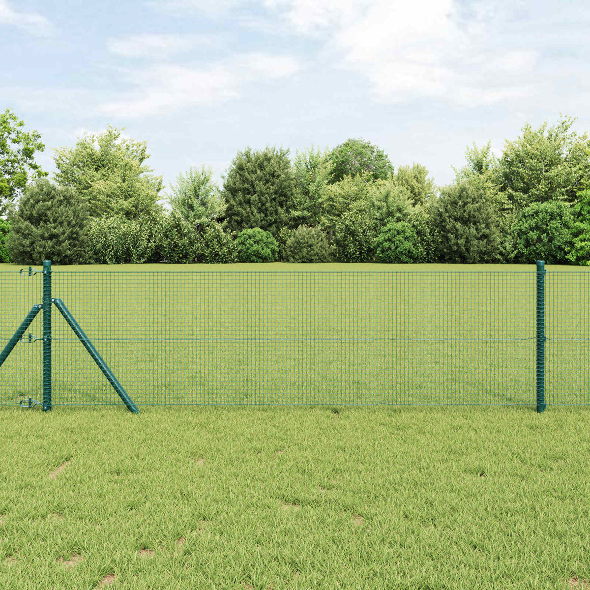Vidaxl gelaste draadhek groen 0.8 x 25 m