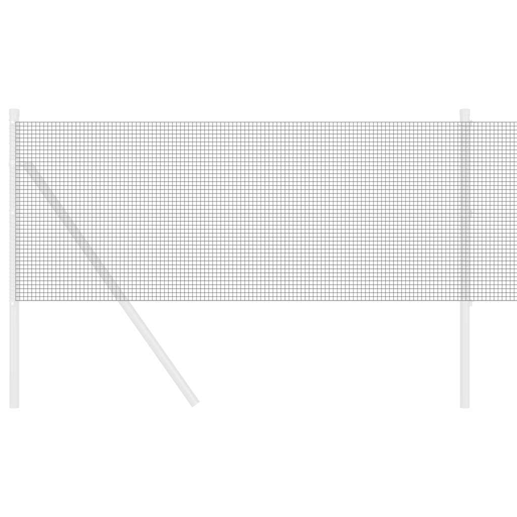 Vidaxl gelaste draadhek grijs 0.8 x 10 m