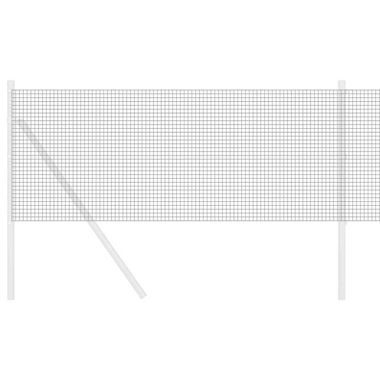 Vidaxl gelaste draadhek grijs 0.8 x 10 m
