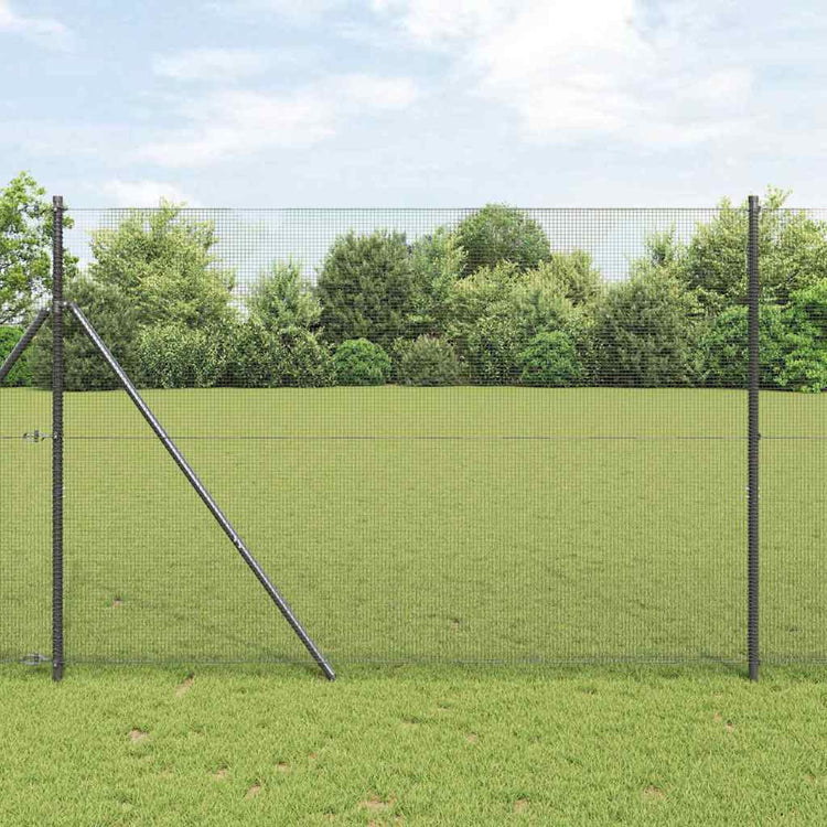 Vidaxl gelaste draadhek grijs 1.6 x 25 m