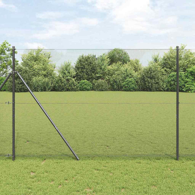 Vidaxl gelaste draadhek grijs 1.5 x 50 m