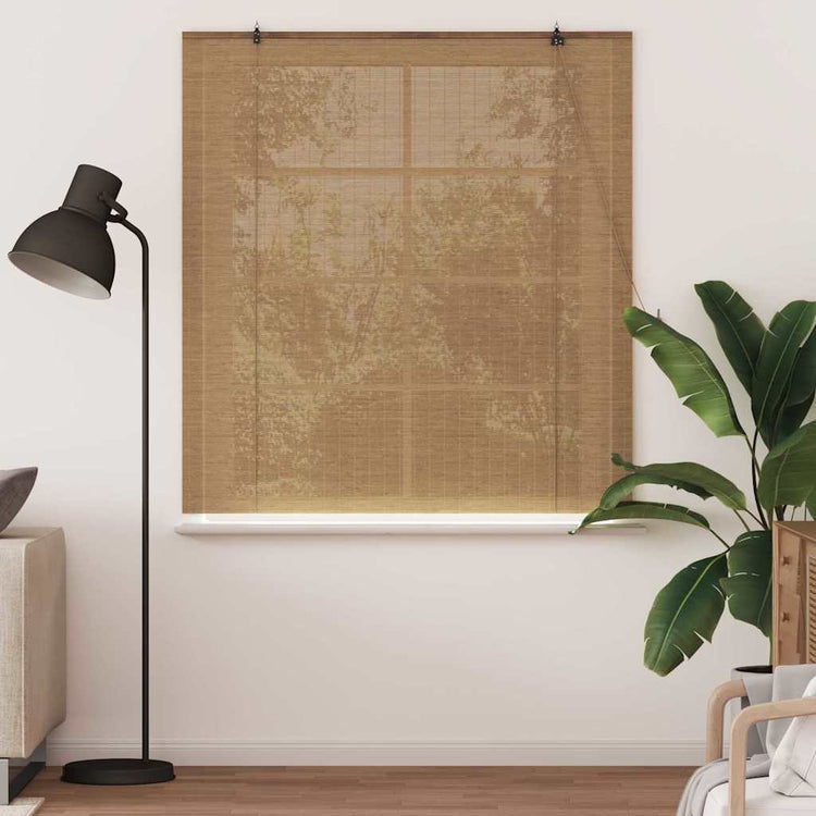 Vidaxl rolgordijn bruin 150 x 160 cm bamboe
