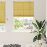 Vidaxl rolgordijn geel 110 x 220 cm bamboe - afbeelding 1