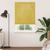 Vidaxl rolgordijn met gordijnen geel 110 x 220 cm bamboe