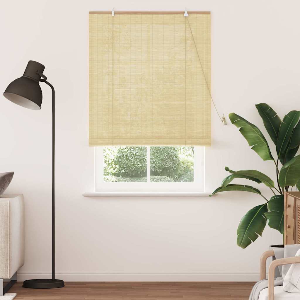 Vidaxl rolgordijn met gordijnen natuur 100 x 220 cm bamboe