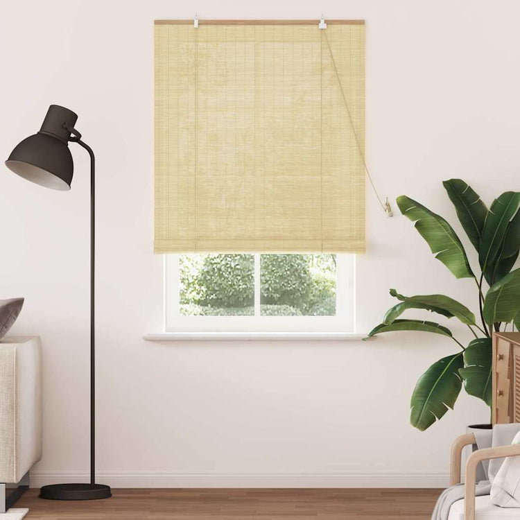 Vidaxl rolgordijn met gordijnen natuur 100 x 220 cm bamboe