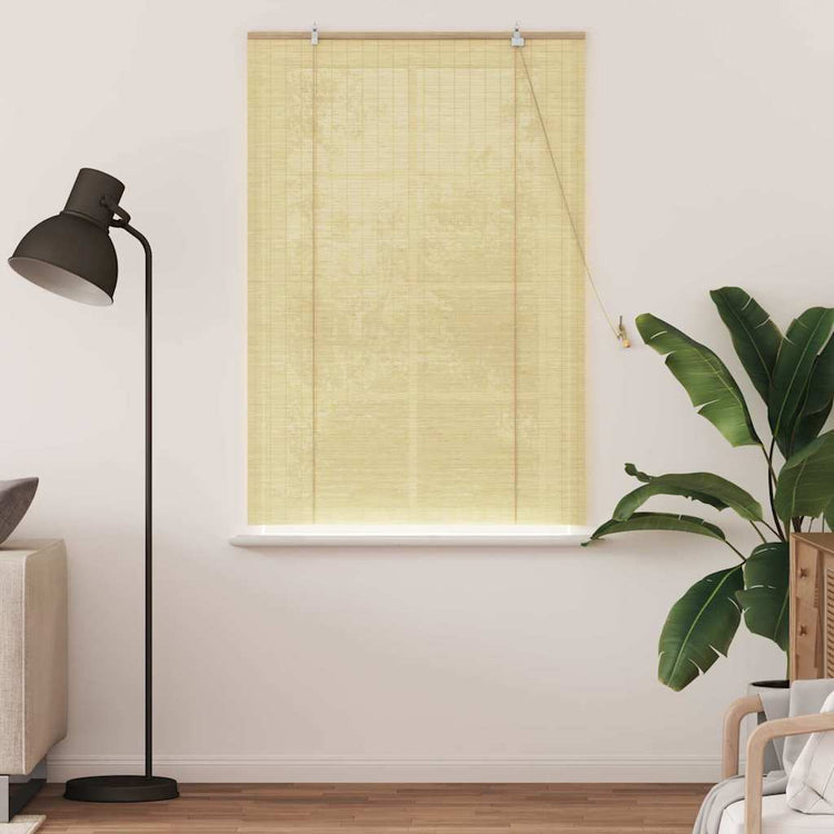 Vidaxl rolgordijn met gordijnen natuur 110 x 160 cm bamboe