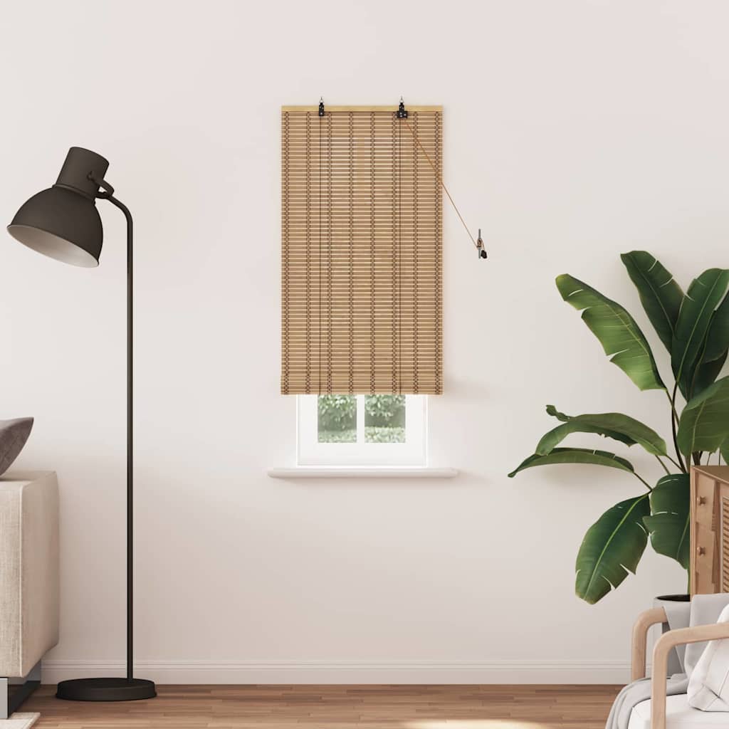 Vidaxl rolgordijn met gordijnen natuur 60 x 220 cm bamboe