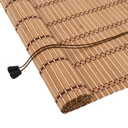 Vidaxl rolgordijn met gordijnen natuur 60 x 220 cm bamboe - afbeelding 2