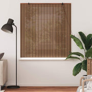 Vidaxl rolgordijn met gordijnen bruin 150 x 160 cm bamboe - afbeelding 3