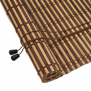 Vidaxl rolgordijn met gordijnen bruin 150 x 160 cm bamboe - afbeelding 2