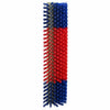 Vidaxl vee borstels rood en blauw 20 x 9 x 50 cm kunststof en staal