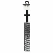 Vidaxl vee borstels verstelbaar zwart en wit 84 x 10 x 91 cm pvc - afbeelding 3