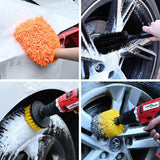 Vidaxl auto borstelset multikleur poly rattan - afbeelding 1