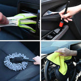 Vidaxl auto borstelset multikleur poly rattan - afbeelding 1