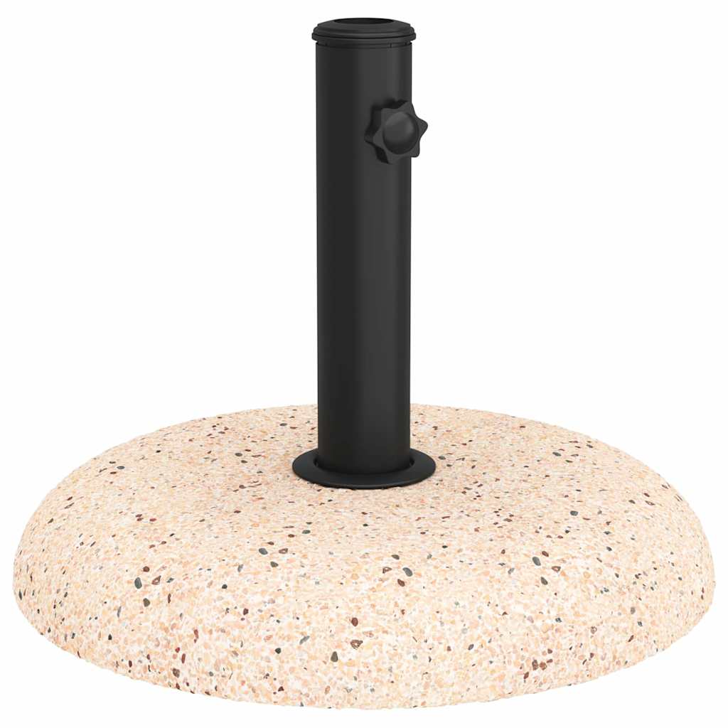 Vidaxl parasolvoet geel ø 45 x 33 cm betonkleurig