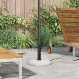 Vidaxl parasolvoet wit ø 45 x 33 cm betonkleurig - afbeelding 1