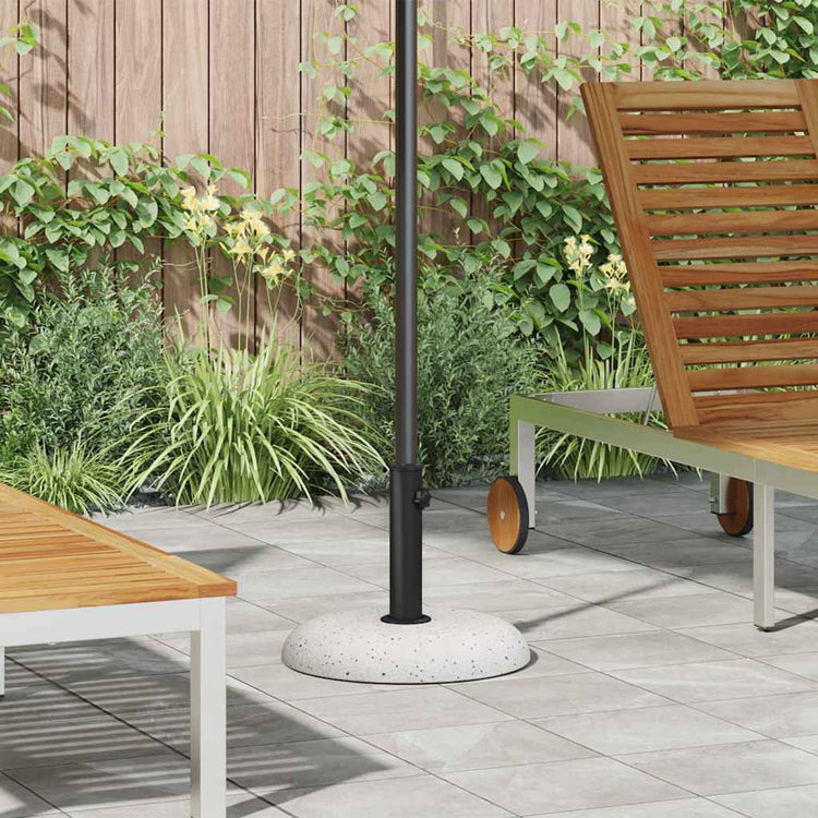 Vidaxl parasolvoet wit ø 45 x 33 cm betonkleurig