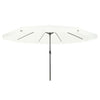 Vidaxl tuinparasol zand 395 x 395 x 245 cm polyester en staal