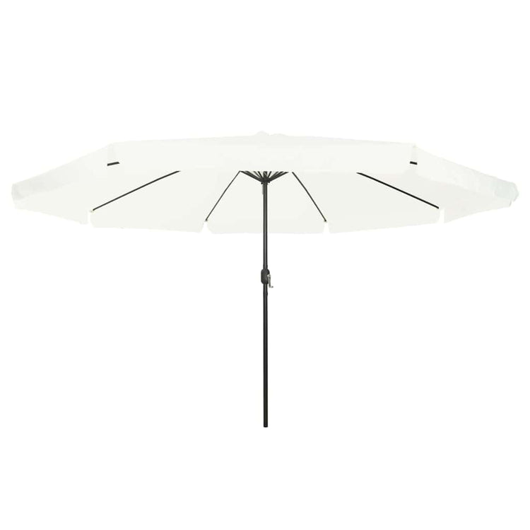 Vidaxl tuinparasol zand 394 x 394 x 248 cm polyester en staal