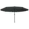 Vidaxl tuinparasol antraciet 395 x 395 x 245 cm polyester en staal