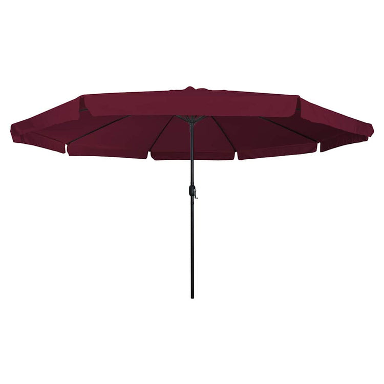 Vidaxl tuinparasol bordeaux rood 395 x 395 x 245 cm polyester en staal