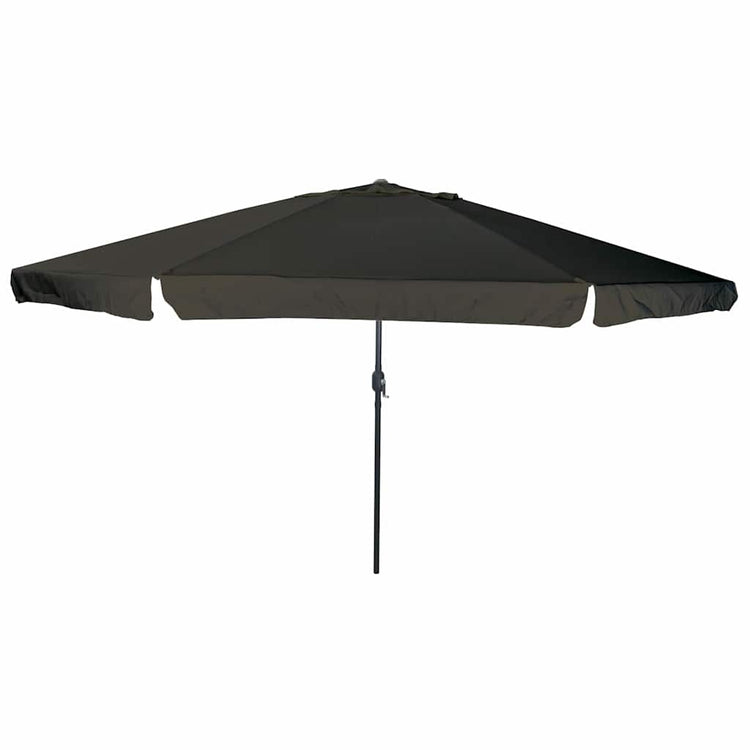 Vidaxl tuinparasol zwart 394 x 394 x 248 cm polyester en staal