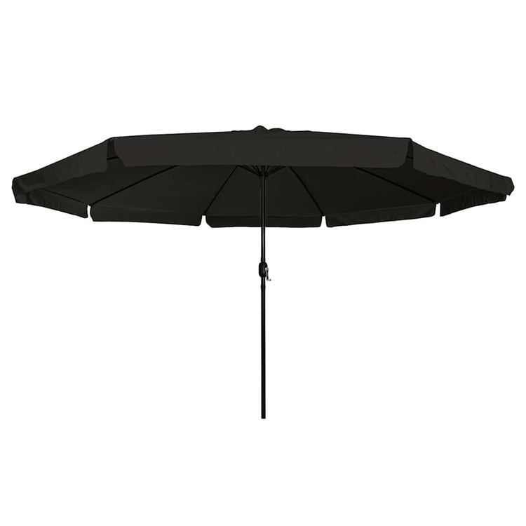 Vidaxl tuinparasol zwart 394 x 394 x 248 cm polyester en staal