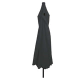 Vidaxl tuinparasol 395 x 395 x 245 cm polyester rond antraciet - afbeelding 2