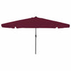 Vidaxl tuinparasol bordeaux rood 395 x 395 x 245 cm polyester