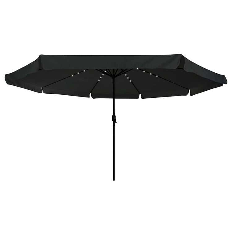 Vidaxl tuinparasol zwart 395 x 395 x 245 cm polyester
