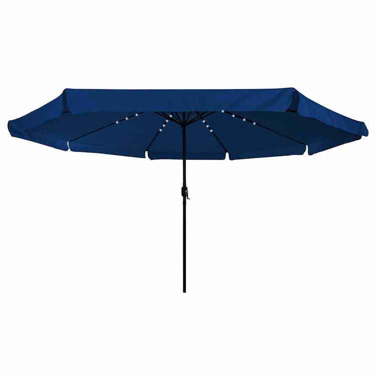 Vidaxl tuinparasol 395 x 395 x 245 cm polyester rond azuurblauw
