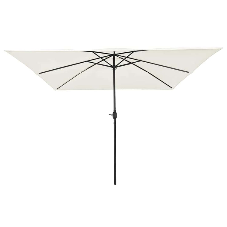 Vidaxl tuinparasol zand 295 x 295 x 245 cm polyester en staal
