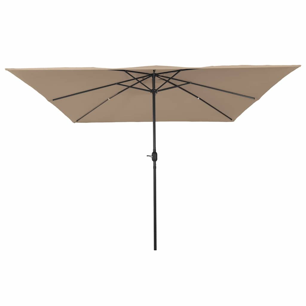 Vidaxl tuinparasol taupe 295 x 295 x 245 cm polyester en staal