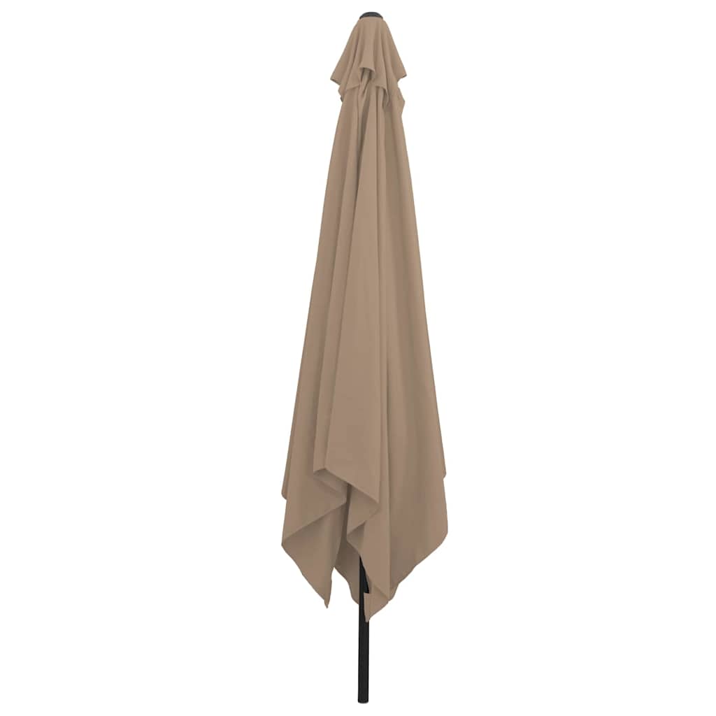 Vidaxl tuinparasol taupe 295 x 295 x 245 cm polyester en staal