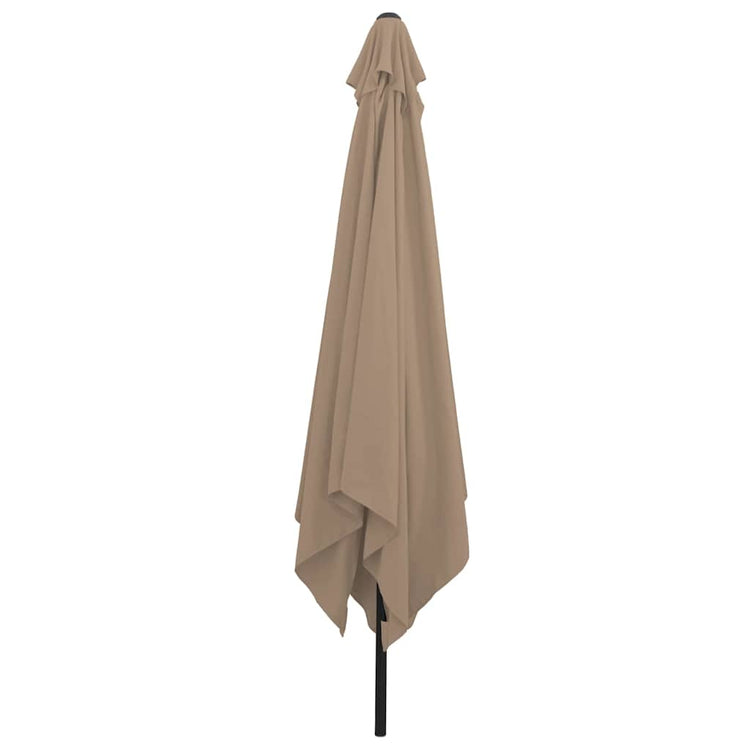 Vidaxl tuinparasol taupe 295 x 295 x 245 cm polyester en staal