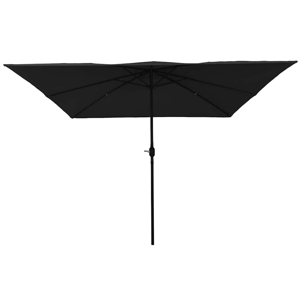 Vidaxl tuinparasol zwart 295 x 295 x 245 cm polyester en staal