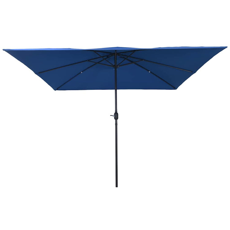 Vidaxl tuinparasol azurblauw 295 x 295 x 245 cm polyester en staal