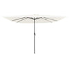 Vidaxl tuinparasol zand 295 x 295 x 245 cm polyester en staal