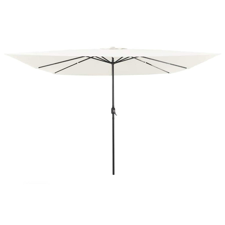 Vidaxl tuinparasol zand 295 x 295 x 245 cm polyester en staal