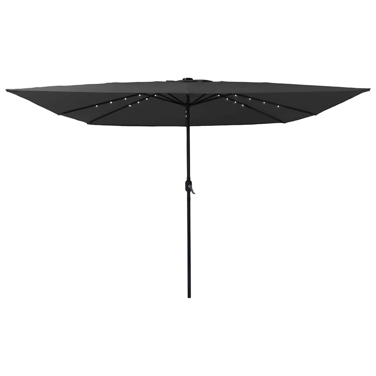 Vidaxl tuinparasol 295 x 295 x 245 cm polyester en staal antraciet