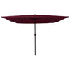 Vidaxl tuinparasol bordeaux rood 295 x 295 x 245 cm polyester en staal