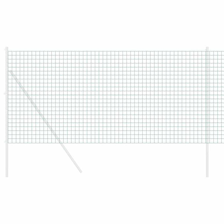 Vidaxl euro hek 1,4 x 10 m pvc-gecoat ijzer groen