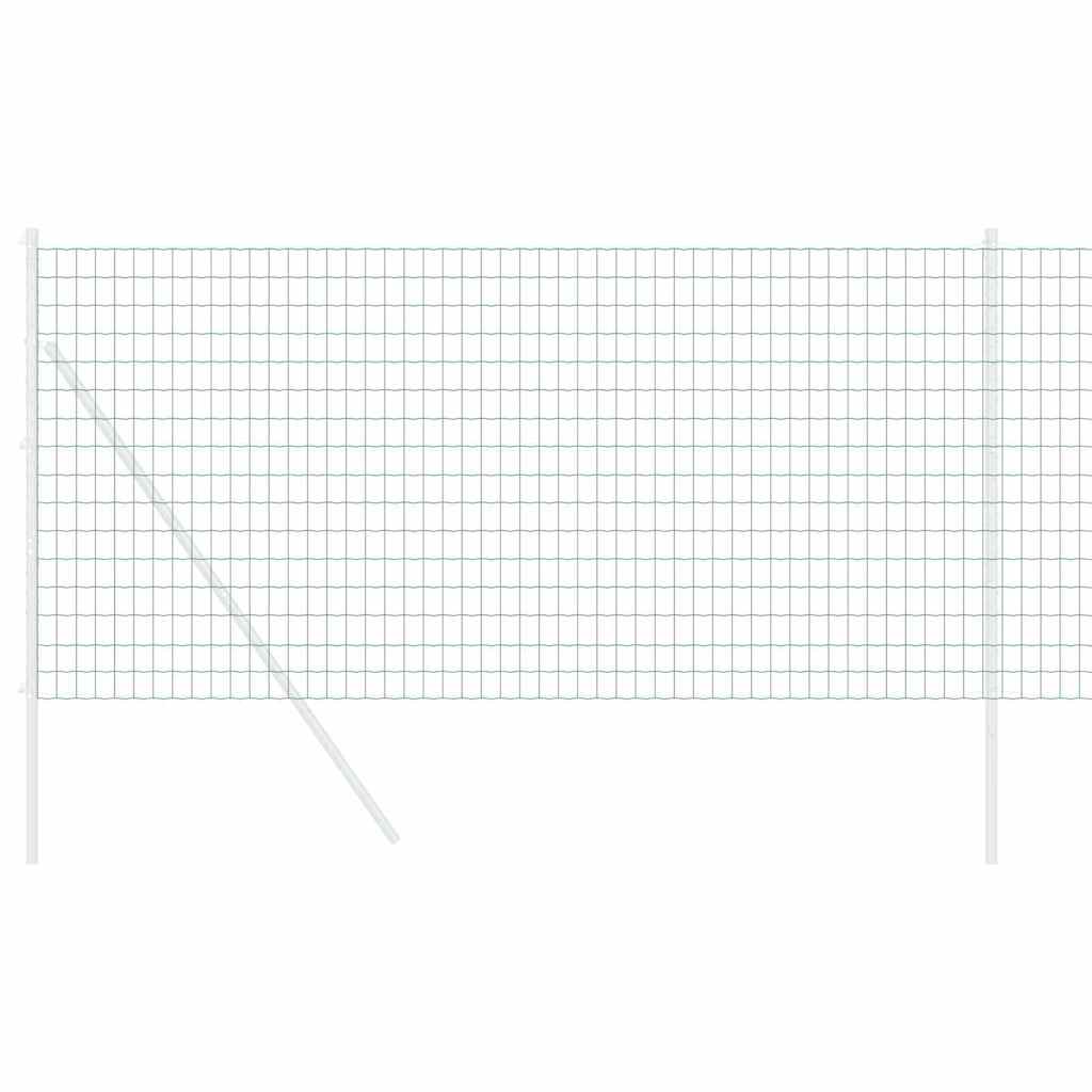 Vidaxl euro hek groen 1,2 x 10 m pvc-gecoat ijzer