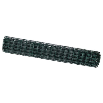 Vidaxl euro hek groen 1,6 x 10 m pvc-gecoat ijzer