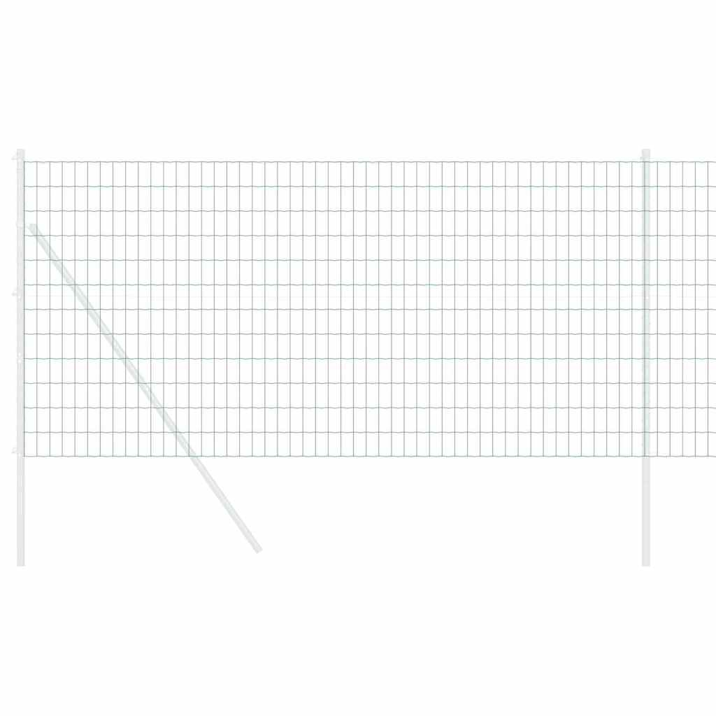 Vidaxl euro hek groen 1,4 x 10 m pvc-gecoat ijzer