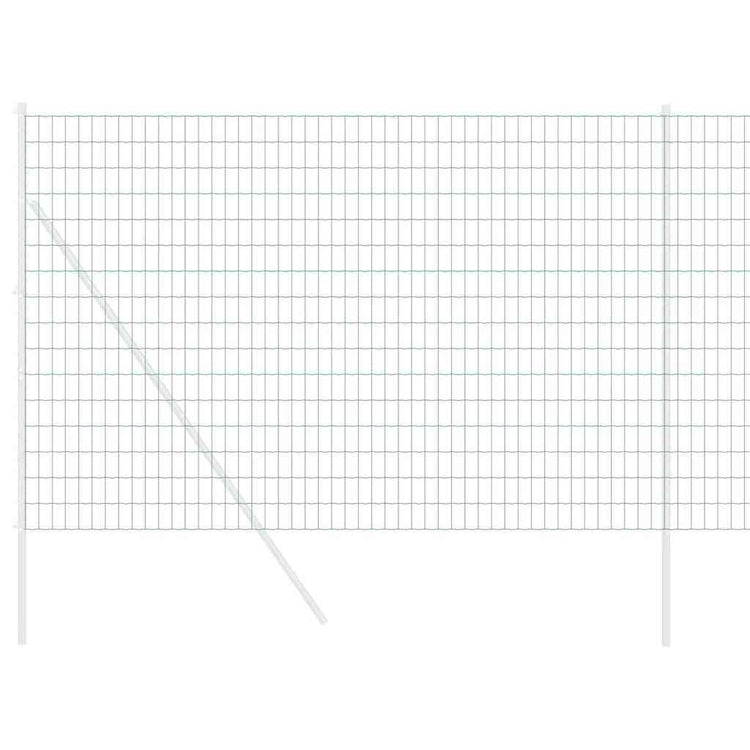 Vidaxl euro hek 1,6 x 10 m pvc-gecoat ijzer groen