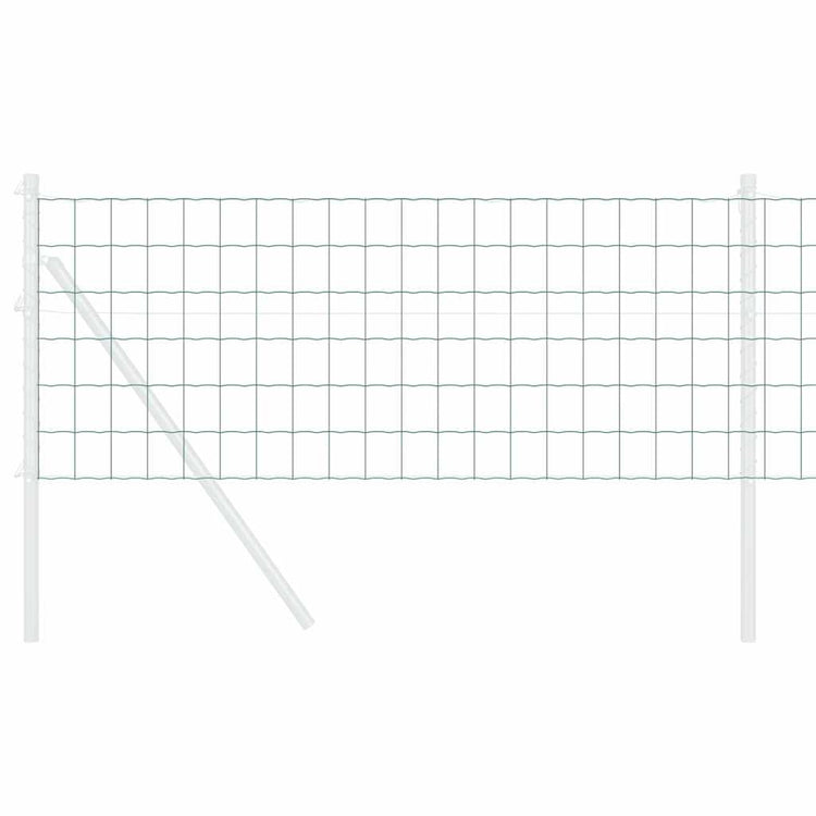 Vidaxl euro hek 0,8 x 10 m pvc-gecoat ijzer groen