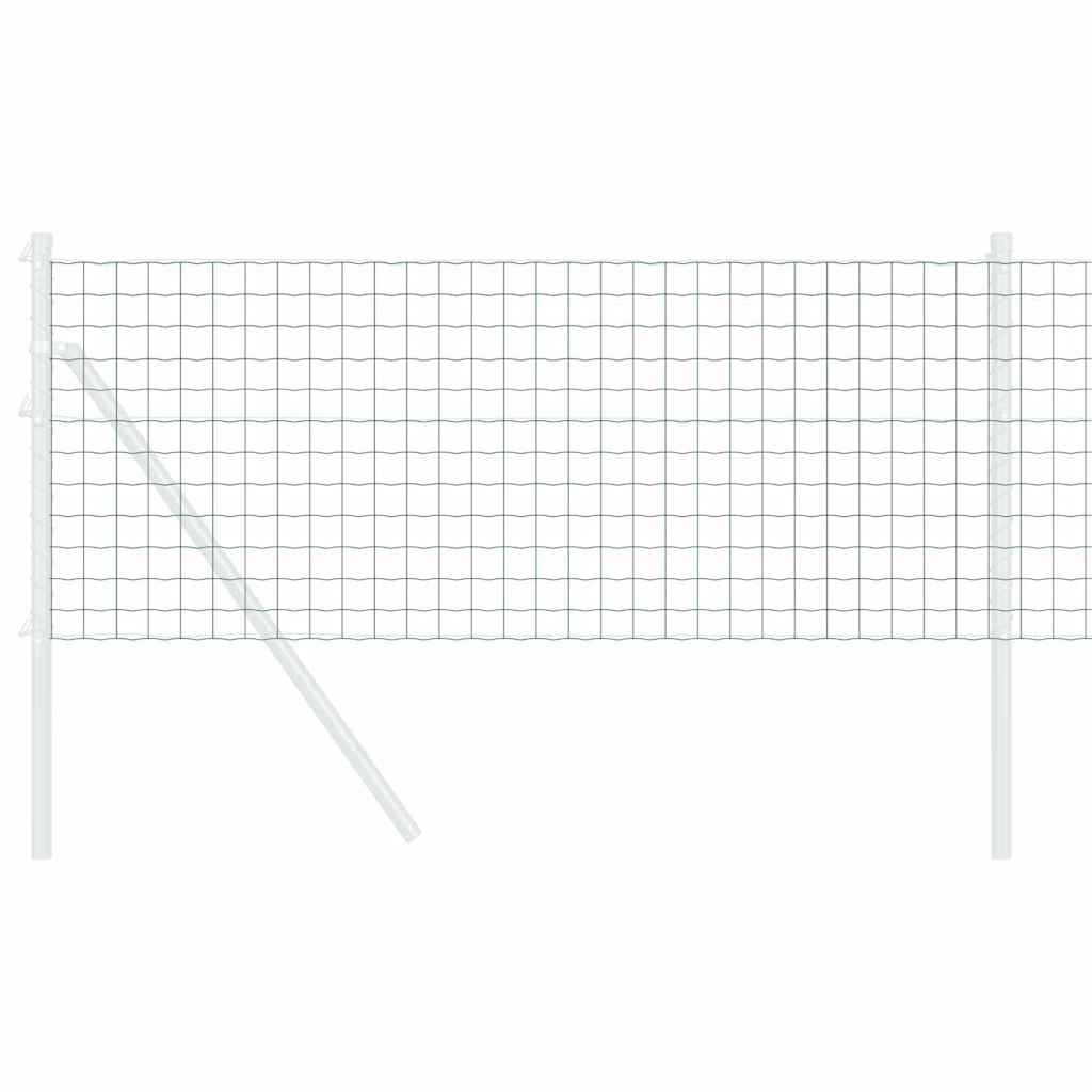 Vidaxl euro hek groen 0,4 x 25 m pvc-gecoat ijzer
